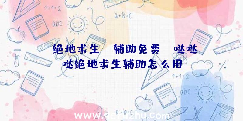 「绝地求生pc辅助免费」|哒哒哒绝地求生辅助怎么用